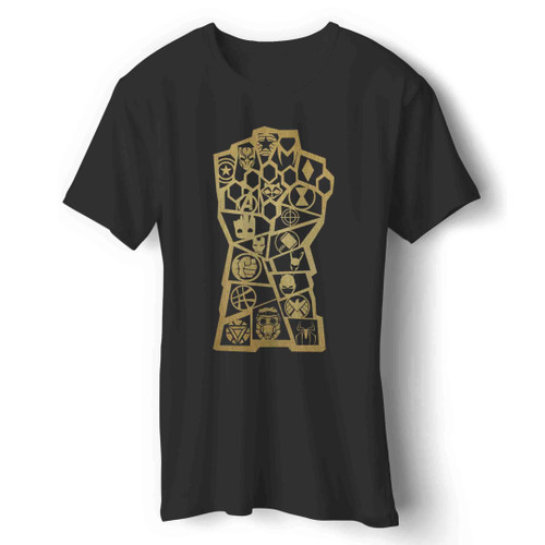 Gold Avengers Infinity War Infinity Gauntlet Marvel Man's T-Shirt