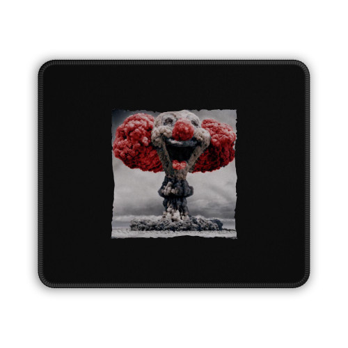 Mushroom Cloud Clown Bomb Funny Psychedelic Psycho Mouse Pad