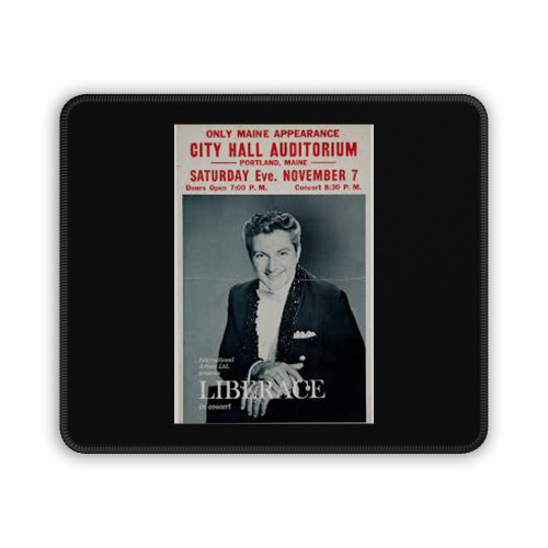 Liberace 1970 Portland Maine Concert Mouse Pad