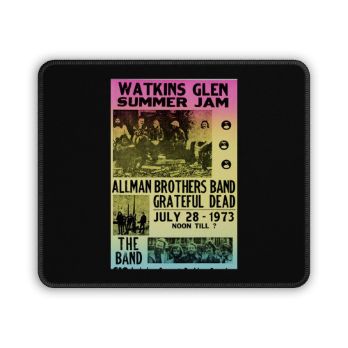 Luxe West Inc Allman Brothers Band & Grateful Dead Retro Concert Mouse Pad