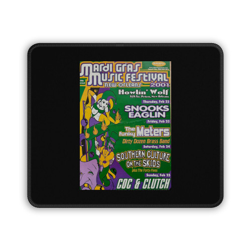 Mardi Gras Music Festival - 2001 Poster New Orleans La Howlin' Wolf Mouse Pad