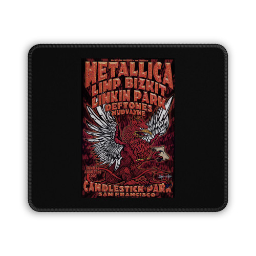 Metallica Linkin Park Limp Bizkit Live In Concert San Francisco 2003 Rock And Metal Music Mouse Pad Metallica Linkin Park Limp Bizkit Live In Concert San Francisco 2003 Rock And Metal Music Mouse Pad
