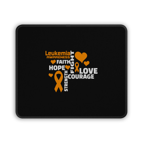 Leukemia Awareness Faith Strength Hope Surviving Mouse Pad