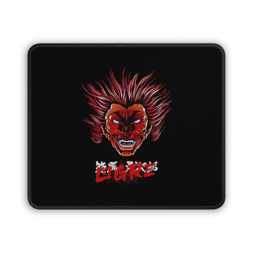 Portrait Yuri Hanma Baki The Grappler Mouse Pad Portrait Yuri Hanma Baki The Grappler Mouse Pad