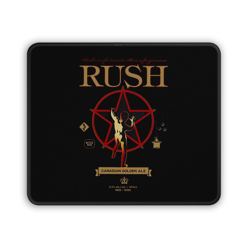 Rush Books Are For Tourists Canadian Golden Ale Better Beer Mouse Pad