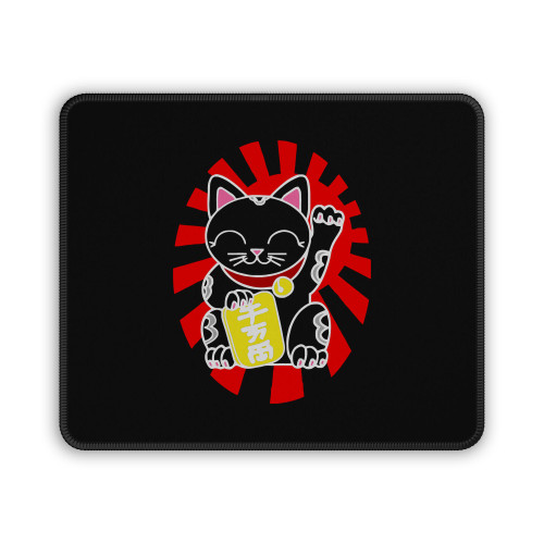 Maneki Neko The Kawaii Lucky Cat Mouse Pad