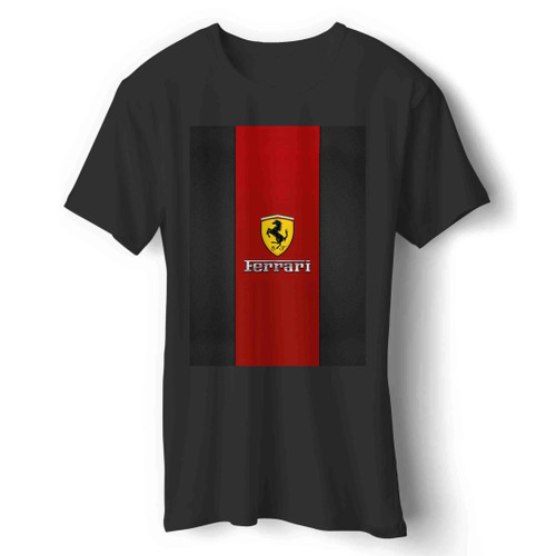 Ferrari Logo Red Design Man's T-Shirt