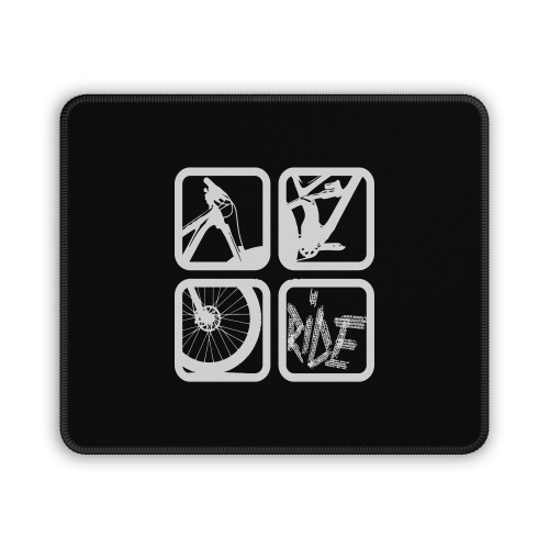 Mtb Square White Mouse Pad