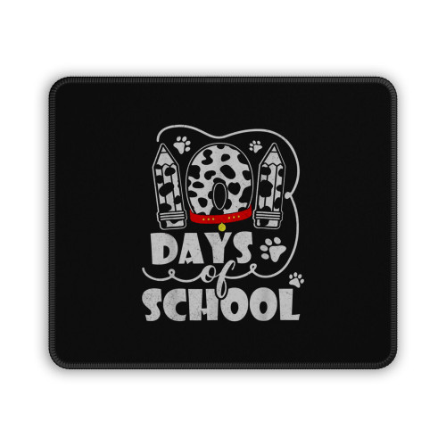 101 Days Of School Dalmatian Dog 100 Days Smarter Teachers Mouse Pad