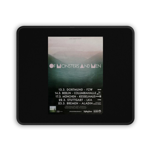 Of Monster And Men Skeleton Tour 2013 Mouse Pad