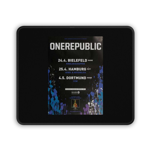 Onerepublic The Mix Tour 2010 Mouse Pad