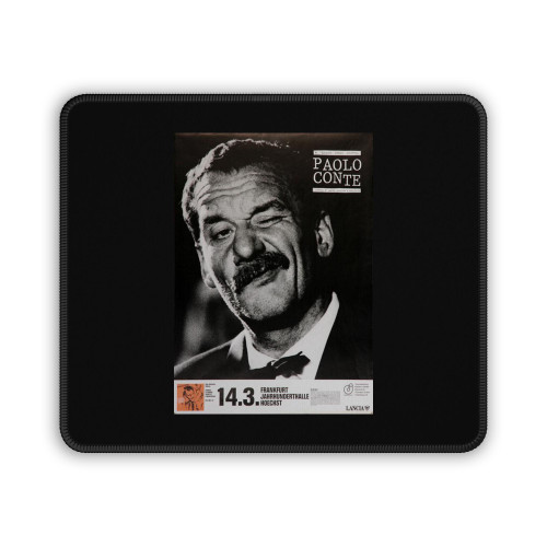 Paolo Conte Parole Damore Scritte A Macchina Frankfurt 1990 Mouse Pad