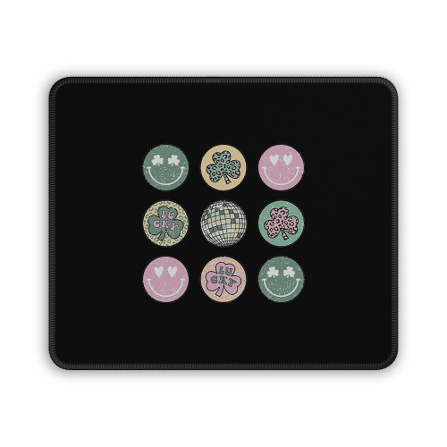 St Paddy Is Decorations St Patrick Is Day Heart Mouse Pad