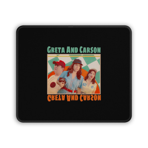 A League Of Their Own Greta And Carson Vintage Mouse Pad
