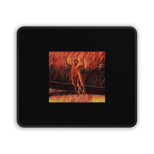 Antonio Brown Hands Up Fire Effect Tampa Bay Buccaneers Mouse Pad