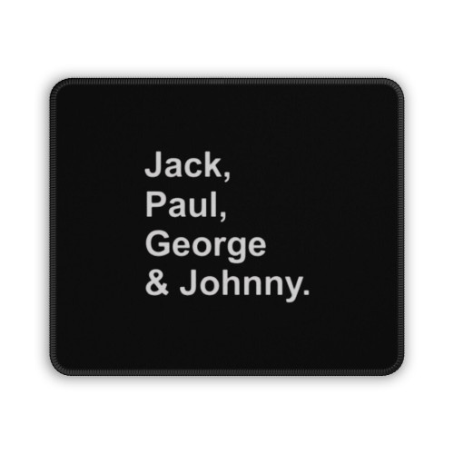 Beatles Jack Paul George Johnny Mouse Pad