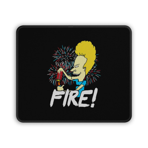 Beavis Fire 4Th Of July Mouse Pad
