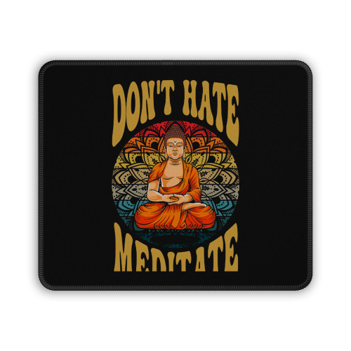 Buddha Design Meditation Vintage Mouse Pad