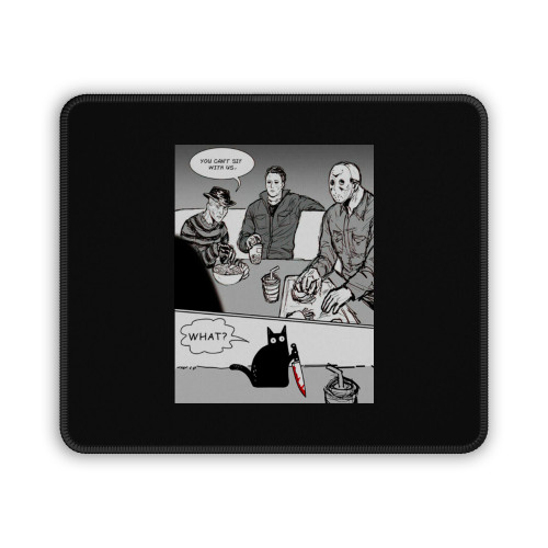 Cat Murder You Can't Sit With Us Vintage Mouse Pad
