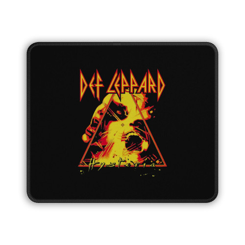 Def Leppard Hysteria Red Yellow Mouse Pad