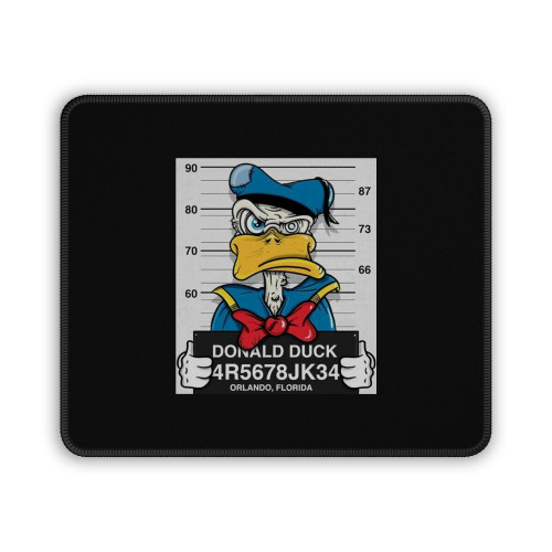 Disney Donald Duck Mugshot Cartoon Character Mouse Pad