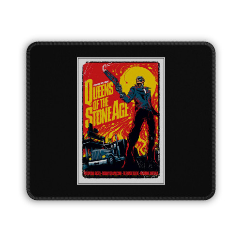 Queens Of The Stone Age Skull With Gun Mouse Pad