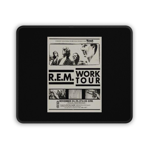 R E M Work Tour Fox Theater Atlanta Georgia Cardboard Concert Mouse Pad