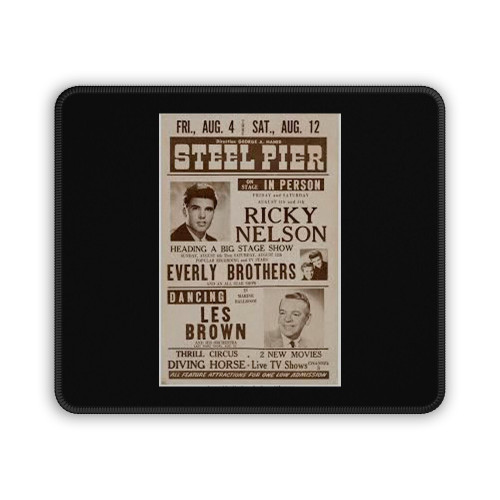 Ricky Nelson The Everly Bros 1961 Atlantic City New Jersey Mouse Pad