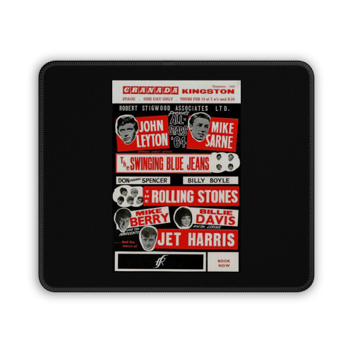 Rolling Stones Rock & Roll Concert Gig Band Poster Mouse Pad