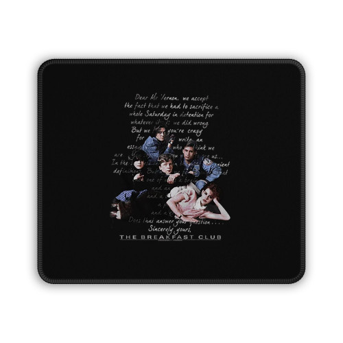 The Breakfast Club Letter Mouse Pad The Breakfast Club Letter Mouse Pad