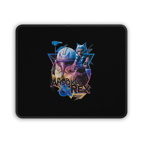 The Clone Wars Ahsoka And Rex Triangle Mouse Pad