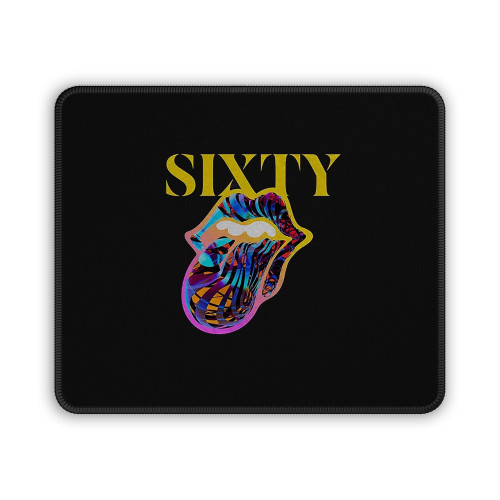 The Rolling Stones Sixty Years Cyberdelic Tongue Mouse Pad