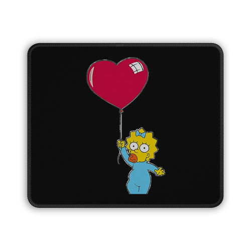 The Simpsons Maggie Heart Balloon Mouse Pad
