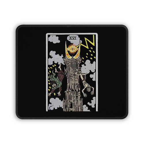 The Tower The Lord Of The Ring Tarot Card Mouse Pad