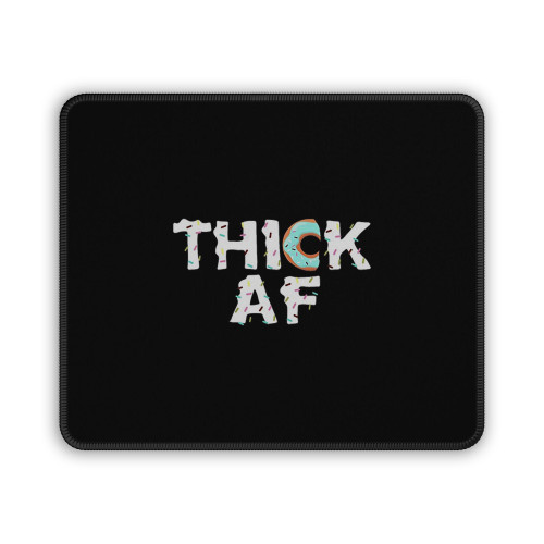 Thick Af Funny Donut Fitness Weightlifting Mouse Pad