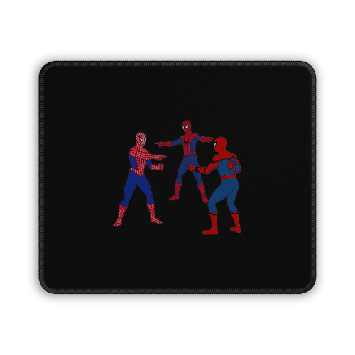 Three Spidey Meme Mouse Pad Three Spidey Meme Mouse Pad