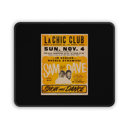 Sam And Dave Fort Worth Concert Mouse Pad Sam And Dave Fort Worth Concert Mouse Pad