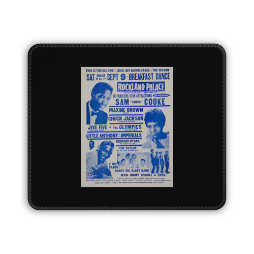 Sam Cooke Nine Others 1961 Rockland Palace New York City Concert Mouse Pad