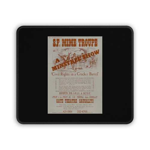 San Francisco Mime Troupe Poster Mouse Pad