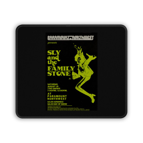 Sly And The Family Stone Paramount Northwest Concert Mouse Pad