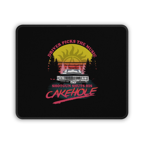 Driver Picks The Music Shotgun Shuts His Cakehole 2  Mouse Pad Driver Picks The Music Shotgun Shuts His Cakehole 2  Mouse Pad