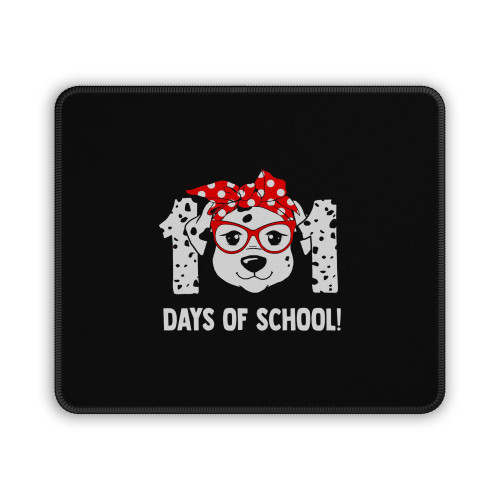 Funny Dalmatian Dab Dog 101 Days Of School Dalmatian Dog Teachers Mouse Pad