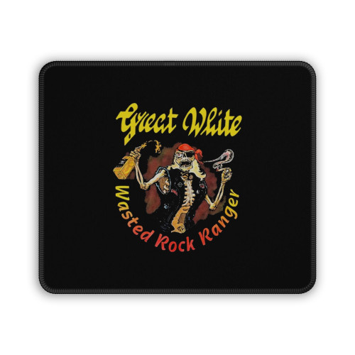 Great White Wasted Rock Ranger Hard Rock Mouse Pad
