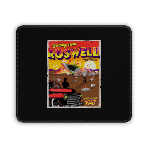 Greetings From Roswell 1947 Ufo Crash Mouse Pad Greetings From Roswell 1947 Ufo Crash Mouse Pad