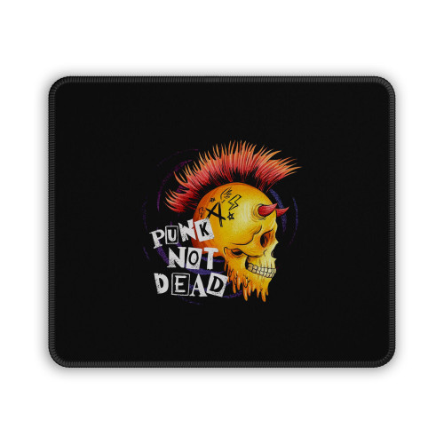 Hand Drawn Punk Not Dead Rock Mouse Pad