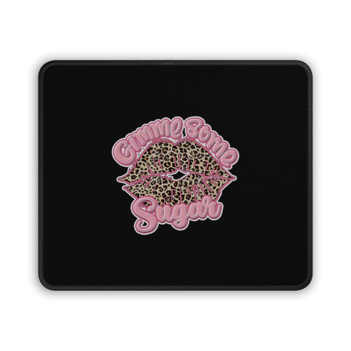 Valentine Is Day Leopard Lips Mouse Pad