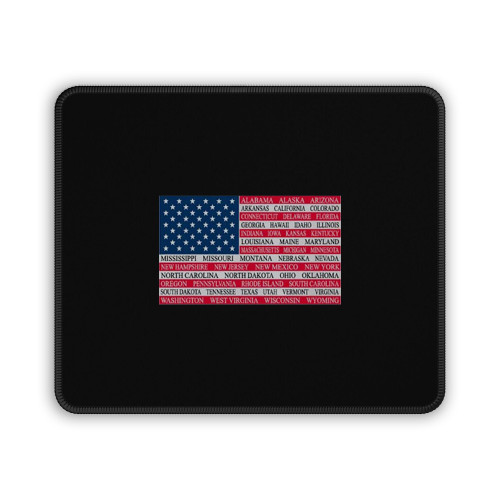 Vintage American Flag Mouse Pad