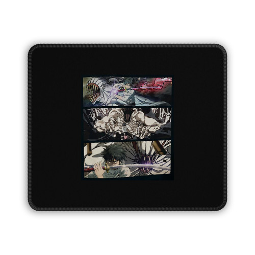Yuta Okkotsu X Okkotsu And Rika Fighting Jujutsu Kaisen Mouse Pad