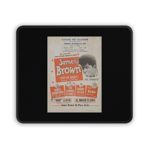 James Brown 1965 Concert Handbill Mouse Pad