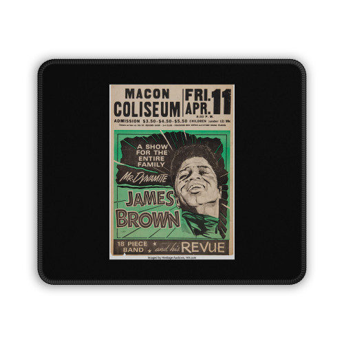 James Brown 1969 Macon Ga Jumbo Globe Concert Mouse Pad